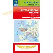 Carte VFR AIRMILLION Royaume Uni et Irlande 2022