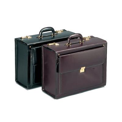 Valise de vol en cuir (Noir ou Bordeaux)