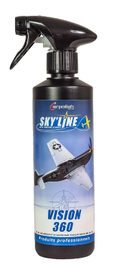 VISION 360 - Produit de nettoyage pour verrières des avions (Pré-vol)