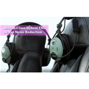 Casque David Clark DC ONE-X : double jacks aviation - actif ENC Hybrid technology - câble droit