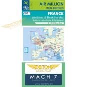 Carte VFR AIRMILLION France Week-End 2022