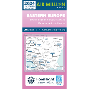 Carte VFR Airmillion Europe de l'Est 2024