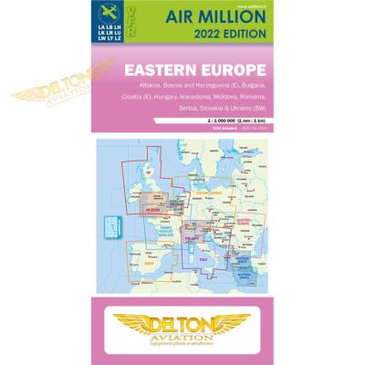 Carte VFR AIRMILLION Europe de l'Est 2022