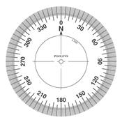 Rose Compas adhésive pour carte de navigation