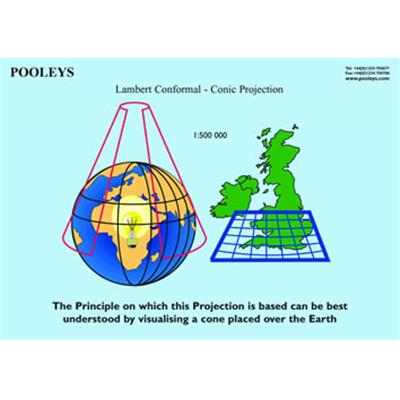 Poster Projection Conforme / Lambert et Projection Conique