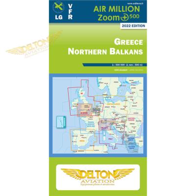 Carte VFR AIRMILLION ZOOM Greece Northern Balkans 2022