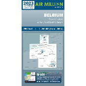 Carte VFR Airmillion Belgique 2023