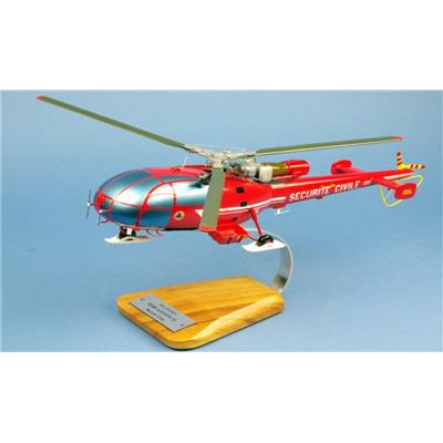 Alouette III SA316B Sécurité Civil - 1/26 L39cm