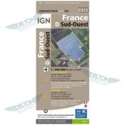 CARTE IGN 1:500 000e SUD-OUEST 2022 (VERSION PAPIER)