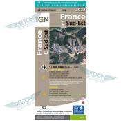 CARTE IGN 1:500 000e SUD-EST 2022 (VERSION PLASTIFIEE)