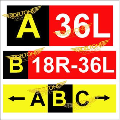 Panneaux de pistes pour Aérodromes