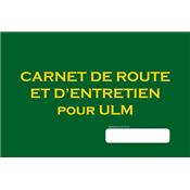 Carnet de route et d'entretien pour ULM