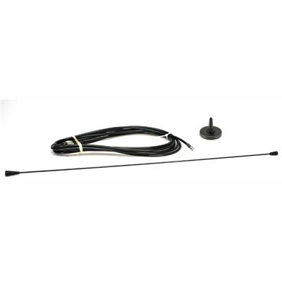 Antenne VHF 115-175 MHz type FME 1/4 onde avec embase magnetique