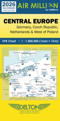 Carte VFR Airmillion Central Europe 2026