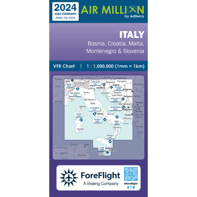 Carte VFR AirMillion Italie 2024