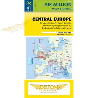 Carte VFR AIRMILLION Europe Centrale 2022