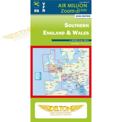 Carte VFR AIRMILLION ZOOM Southern England & Wales 2022