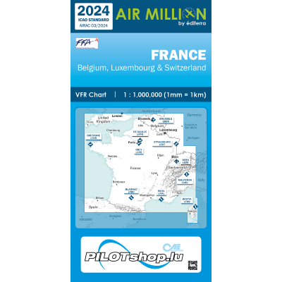 Carte VFR Airmillion France 2024