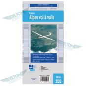 Carte Vol à Voile sur les Alpes 2022