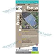 CARTE IGN 1:500 000e SUD-OUEST 2022 (VERSION PLASTIFIEE)