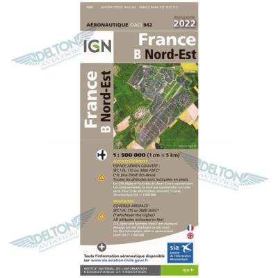 CARTE IGN 1:500 000e NORD-EST 2022 (VERSION PAPIER)