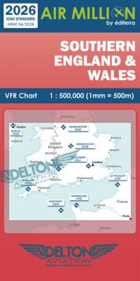 Carte VFR Airmillion Southern England & Wales 2026